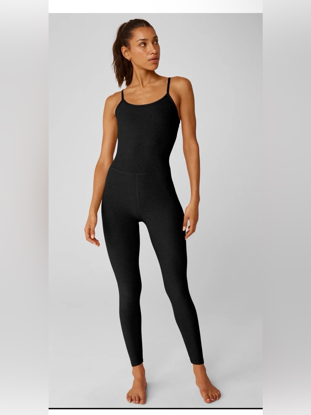 Beyond Yoga uplevel midi jumpsuit spacedye black size medium